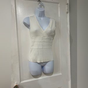 Grace Dane Lewis Off White Sleeveless Women’s Top